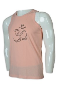 VT221 custom-made men's net color vest T-shirt vest T-shirt supplier